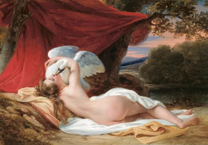 Leda and Swan, an 1829 oil painting by the French artist François-Edouard Picot.